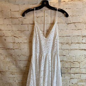 Express White Lace Backless Dress Size S NWT